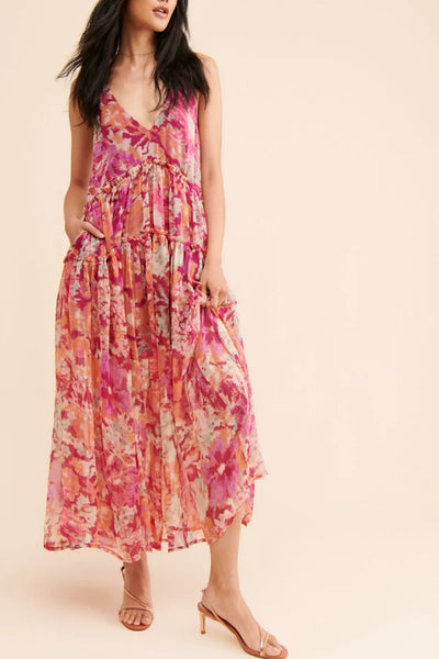 Boho Midi Dress Amaryllis