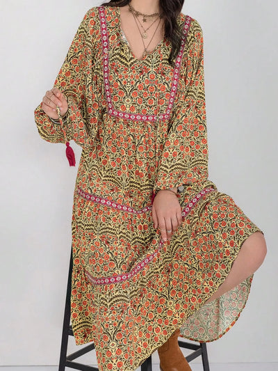 Boho Midi Dress Amber
