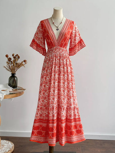 Boho Midi Dress Carmelita