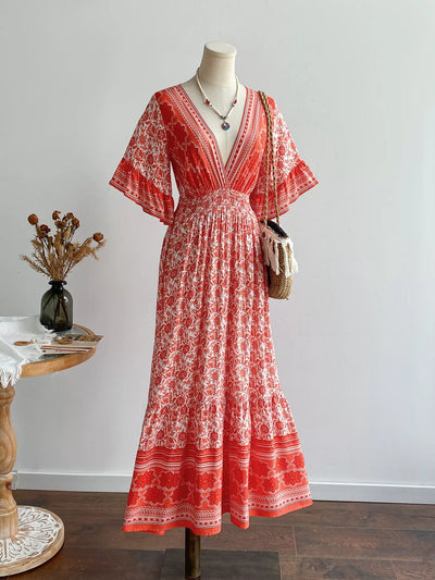 Boho Midi Dress Carmelita