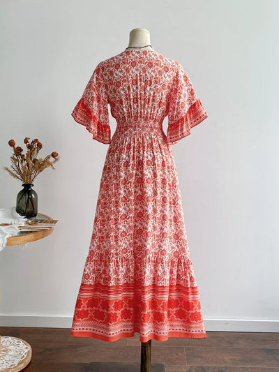 Boho Midi Dress Carmelita