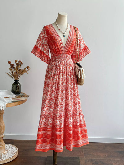 Boho Midi Dress Carmelita