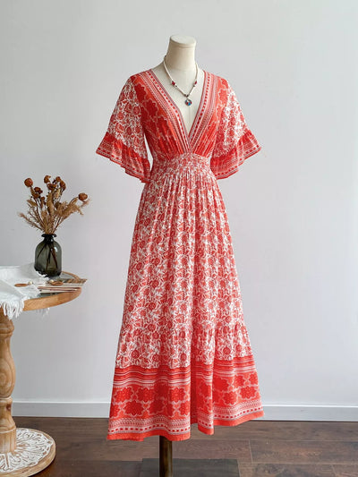 Boho Midi Dress Carmelita