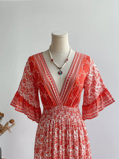 Boho Midi Dress Carmelita