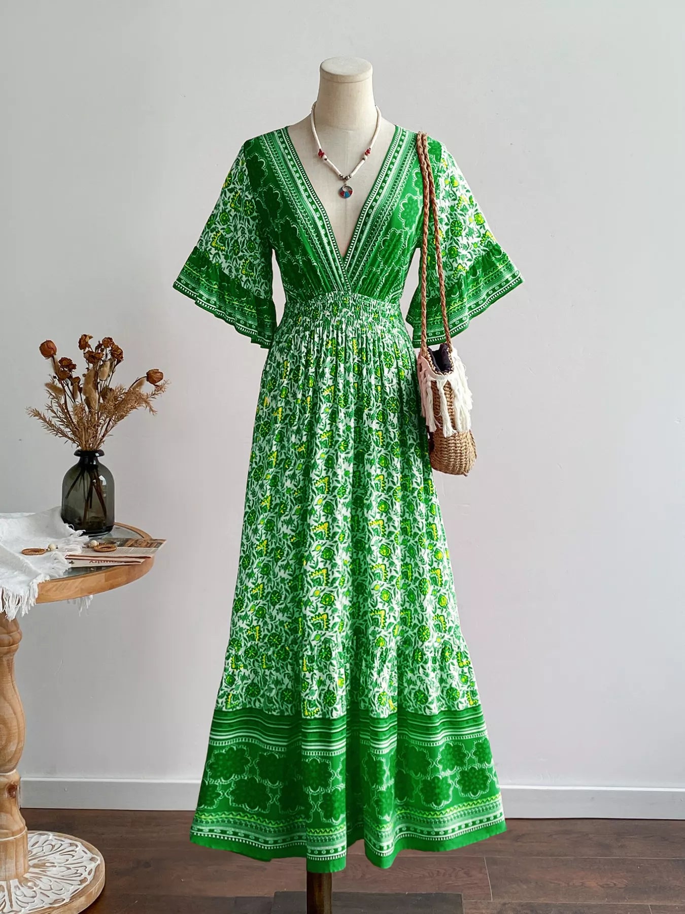 Boho Midi Dress Cynthia