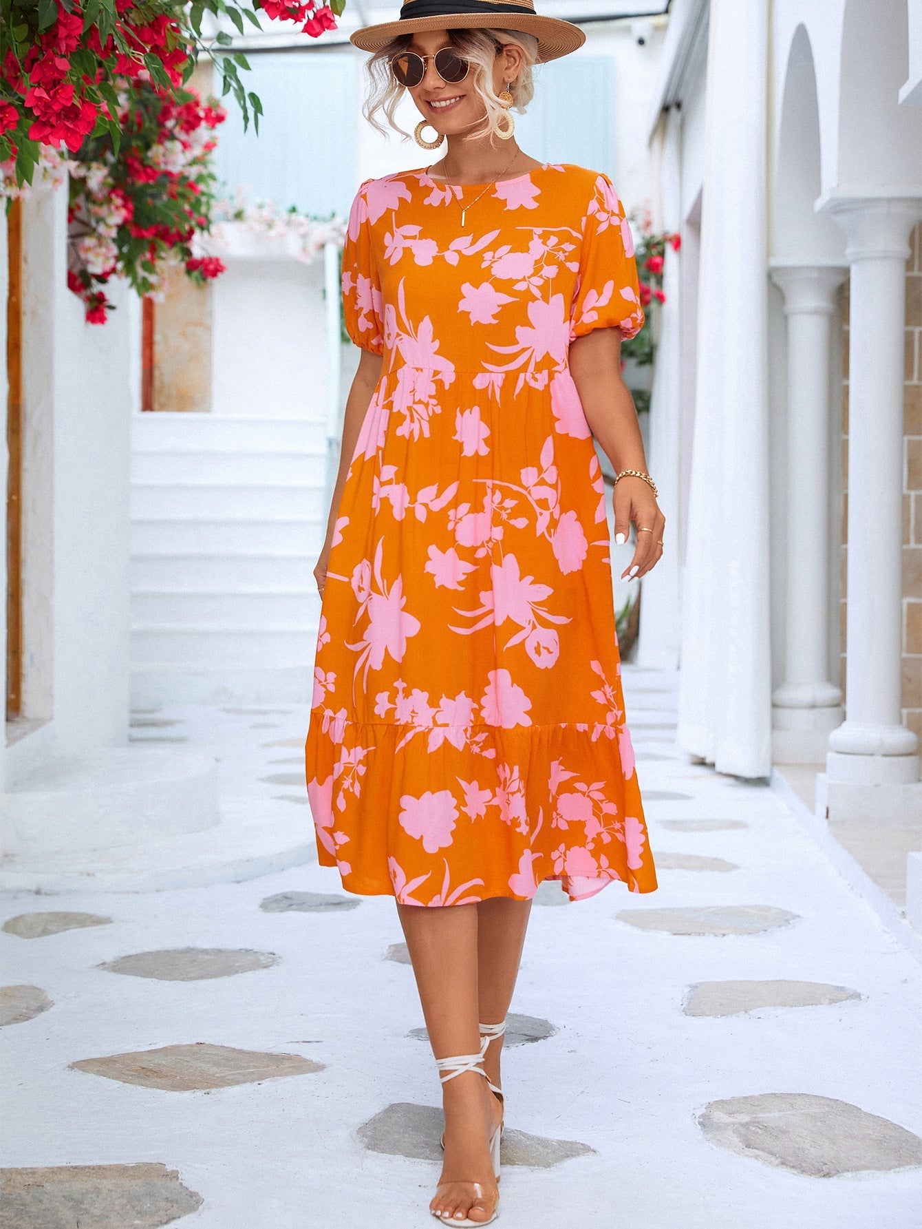 Boho Midi Dress Gizela