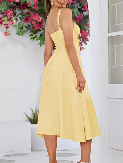 Boho Midi Dress Rhosyn