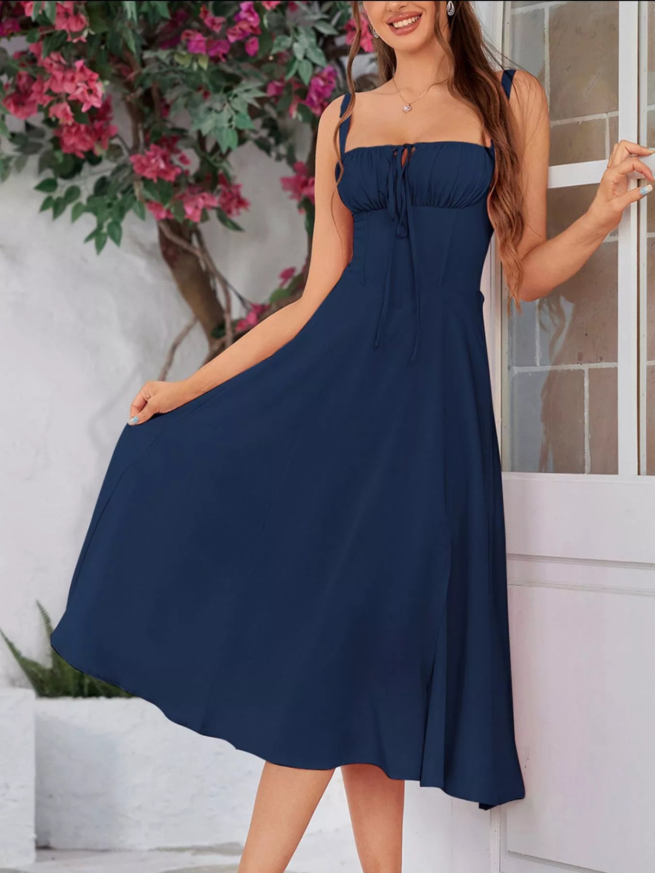 Boho Midi Dress Rhosyn