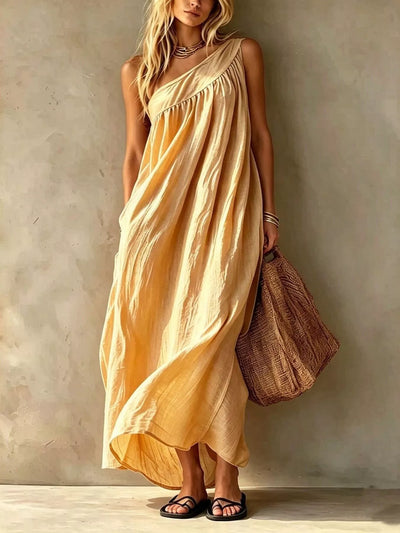 Full Size One-Shoulder Maxi Dress Plus Size