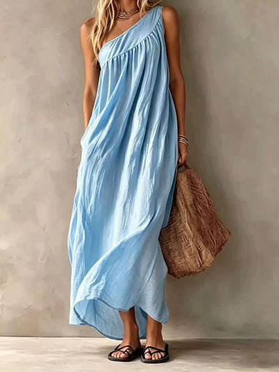 Full Size One-Shoulder Maxi Dress Plus Size