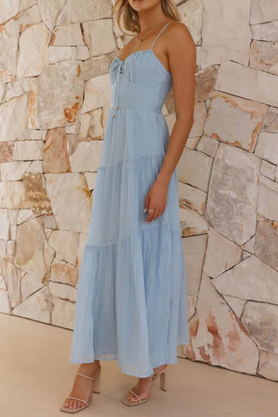 Smocked Back Midi Cami Dress