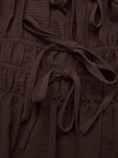 Tie-Front A-Line Dress