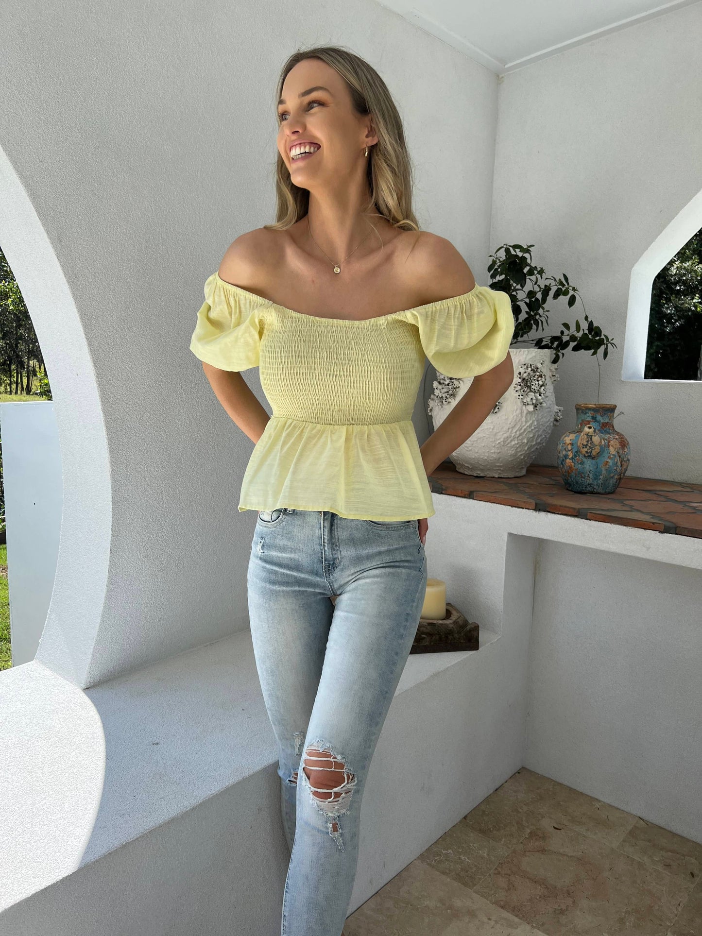 Miranda Blouse - Lemon