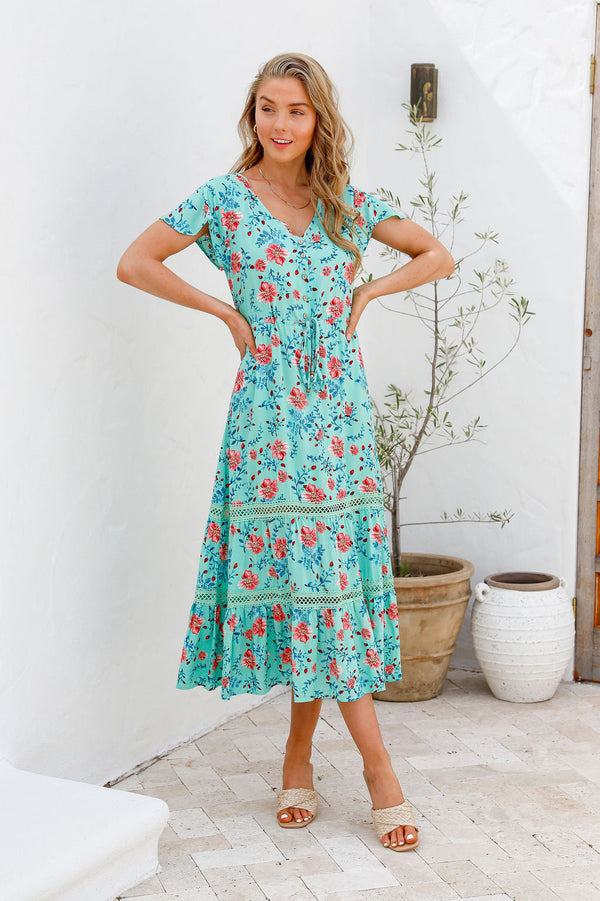 World Peace Midi Dress - Boho Shop